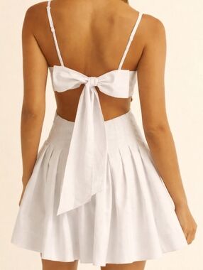 MABLE Cutout Strap Mini Dress